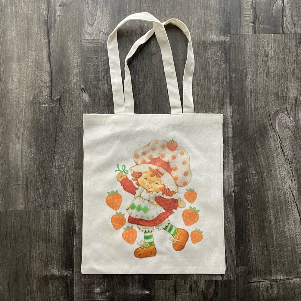 Vintage strawberry shortcake tote bag